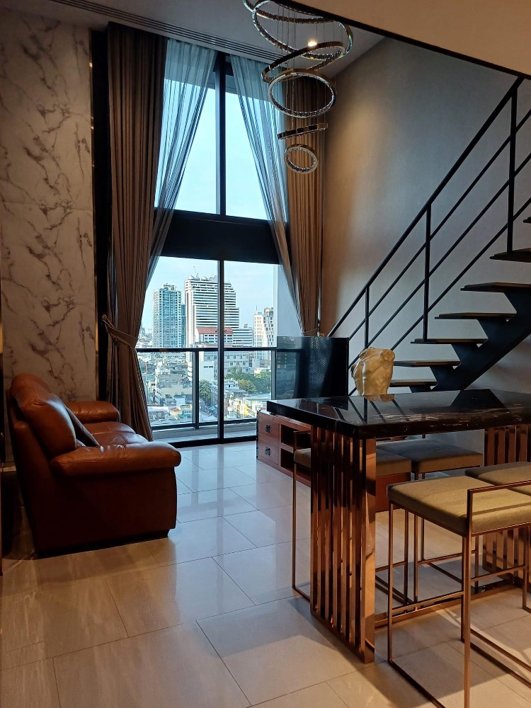 For RentCondoSilom, Saladaeng, Bangrak : for rent The Lofts silom 1 bed duplex nice room💟🌷