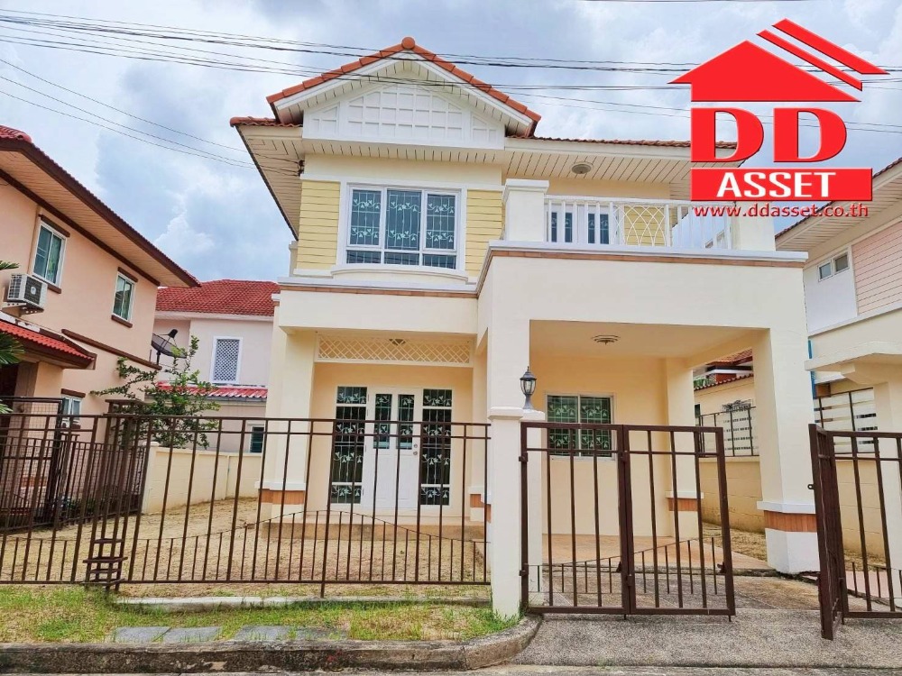 For SaleHousePathum Thani,Rangsit, Thammasat : Single house for sale, Maneerin Park, Muang Pathum, Pathum Thani, Rangsit-Pathum Road, Tiwanon Road, newly renovated house. Ready to move in Near Future Park Rangsit, near Bang Phun Expressway.