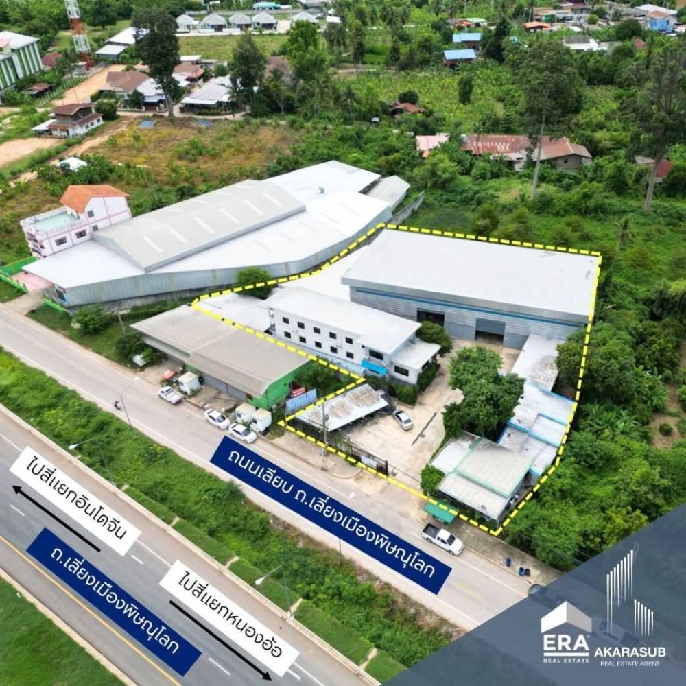 For SaleWarehousePhitsanulok : L080015 Showroom for sale on the main road, land size 1-2-38.00 rai, Wang Thong, Phitsanulok.