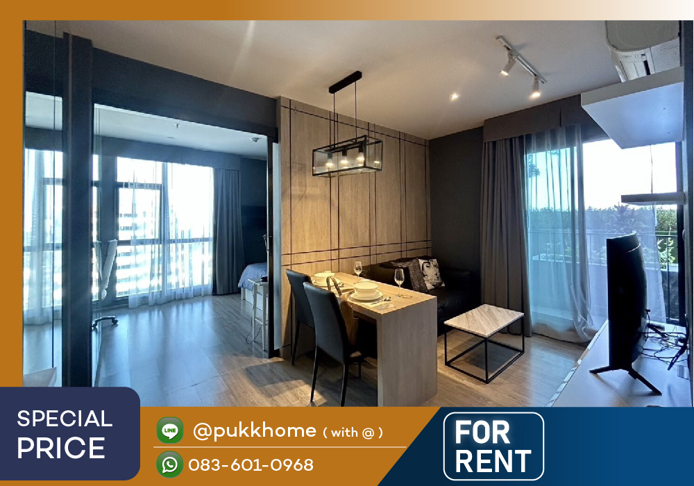 ให้เช่าคอนโดสุขุมวิท อโศก ทองหล่อ : 📣 Rhythm Ekkamai  ✨ 1 Bedroom  Fully Furnished📞LINE @pukkhome ( with@ )