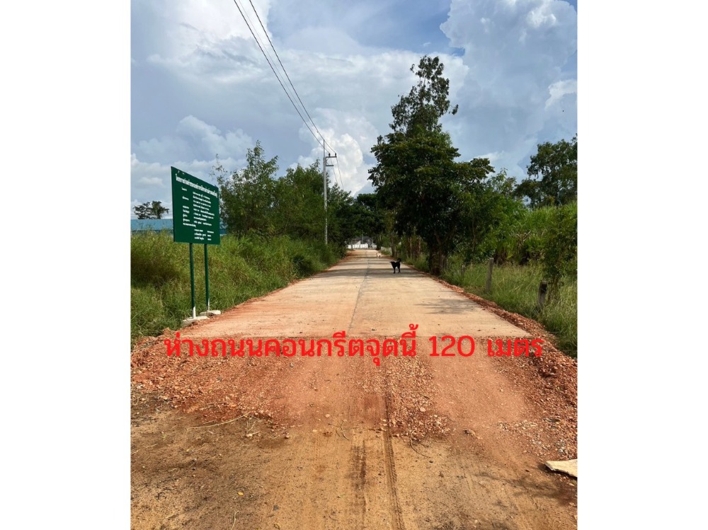 For SaleLandKhon Kaen : Land for sale 4-3-84.5 rai, Ban Nong Lup, Maliwan Road, 7 km from Khon Kaen Airport.