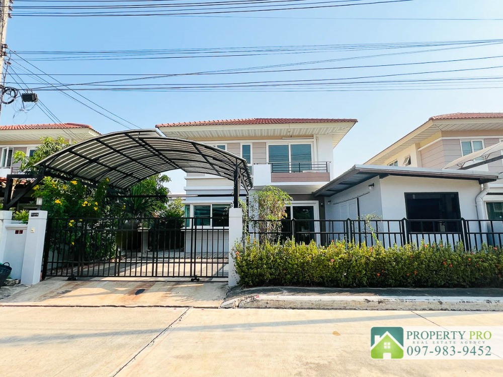 For SaleHouseRama 2, Bang Khun Thian : EL24S-015 House for Sale at Supalai Ville Wongwaen Rama 2, 3 bedroom 51 sqm Near Phanthai Norasing Mahachai Samae Dam