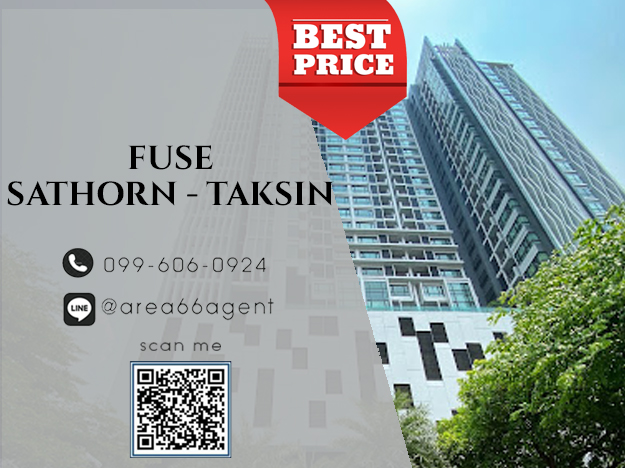 For SaleCondoWongwianyai, Charoennakor : 🔥For sale!! Condo Fuse sathorn taksin