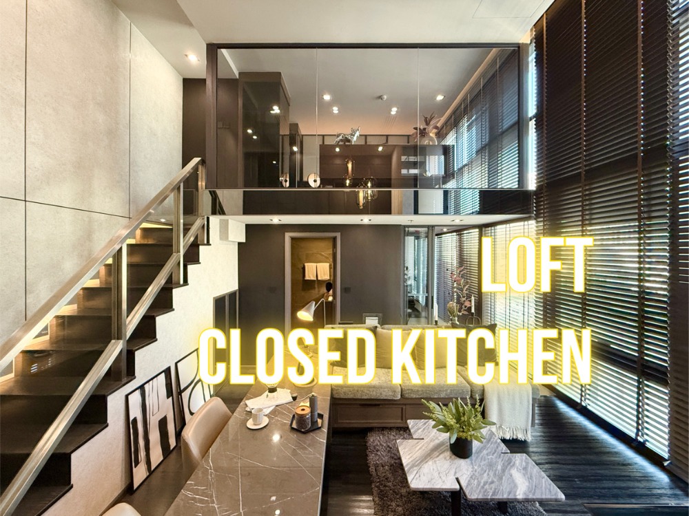 For SaleCondoRatchathewi,Phayathai : CONNER Ratchawithi - 50 sq m. LOFT 1 bedroom, 1 bathroom, closed kitchen 092-545-6151 (Tim)