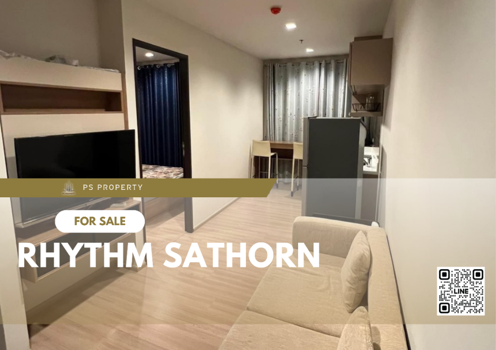 For SaleCondoSathorn, Narathiwat : Urgent sale 🔥Rhythm Sathorn🔥 convenient travel near BTS Saphan Taksin, complete furniture and electrical appliances.