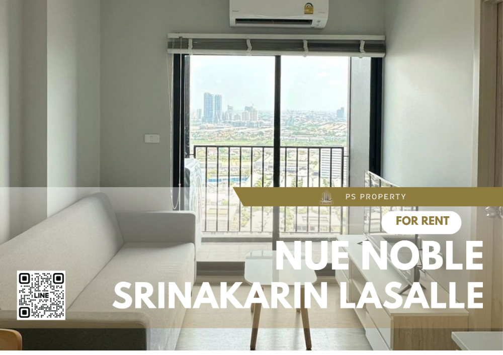 For RentCondoPattanakan, Srinakarin : For rent ✨Nue Noble Srinakarin Lasalle✨ Good location, next to MRT Sri Lasalle, new room. Just finished decorating, complete with furniture and electrical appliances.