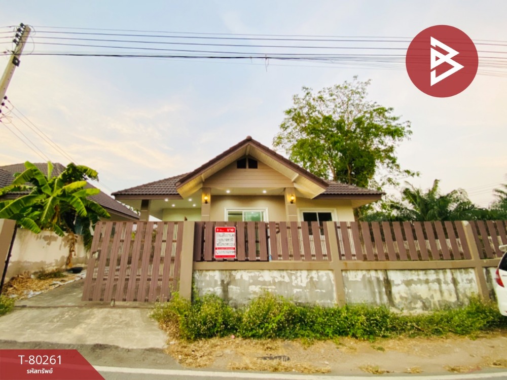 For SaleHouseChachoengsao : Single-storey detached house for sale, area 73.6 square meters, Phanom Sarakham, Chachoengsao.