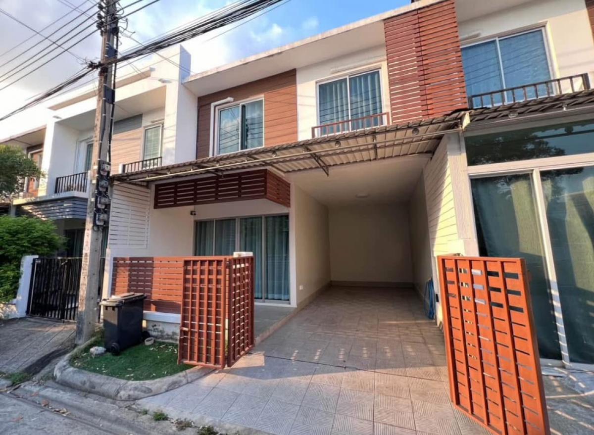 For RentTownhouseNawamin, Ramindra : 18,500.- Townhome with furniture, Ariya Color Premium Village, Lat Phrao, near Kasetsart University, near the market, Lat Phrao BTS