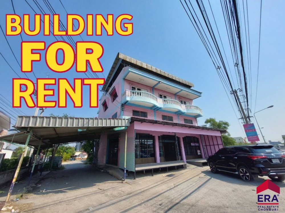 For RentShophousePattaya, Bangsaen, Chonburi : For rent: stand alone building on Ban Kao-Phan Thong Road, behind Amata Nakorn Industrial Estate, Chonburi (L080962)