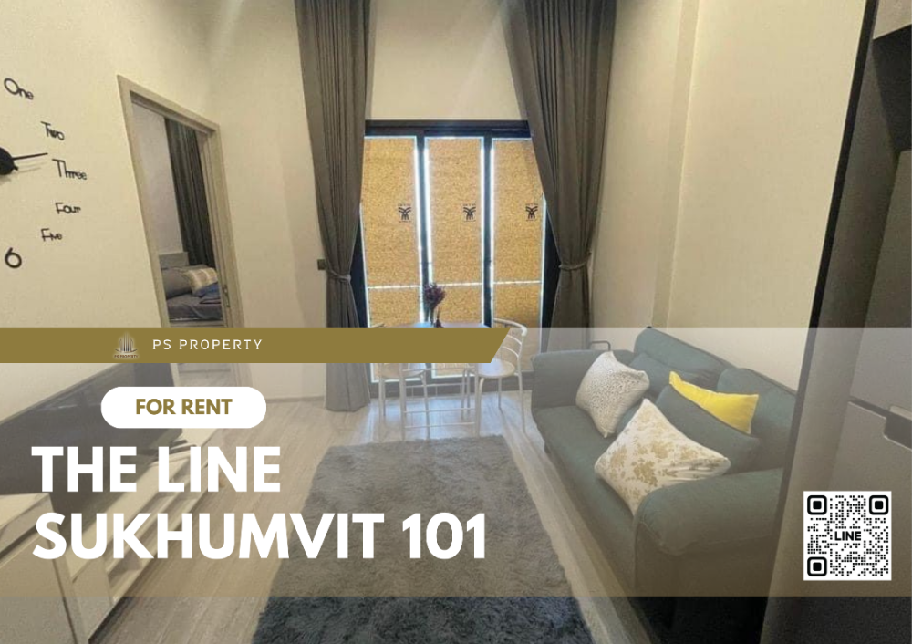 For RentCondoOnnut, Udomsuk : For rent🔥THE LINE Sukhumvit 101🔥 25th floor, Bang Krachao view, furniture, complete electrical appliances, near BTS Punnawithi.