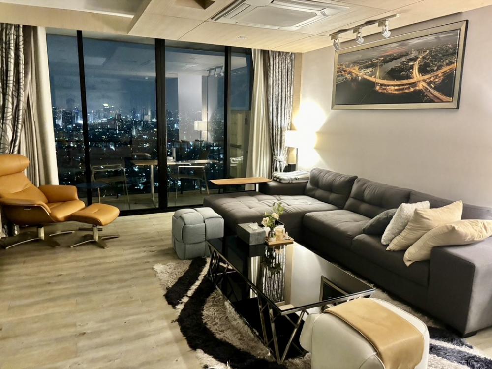 For SaleCondoLadprao, Central Ladprao : 📢👇Big size unit for 2 beds , big living room, unblocked of city view, near Central Ladprao, jatujak park, fully furnished.