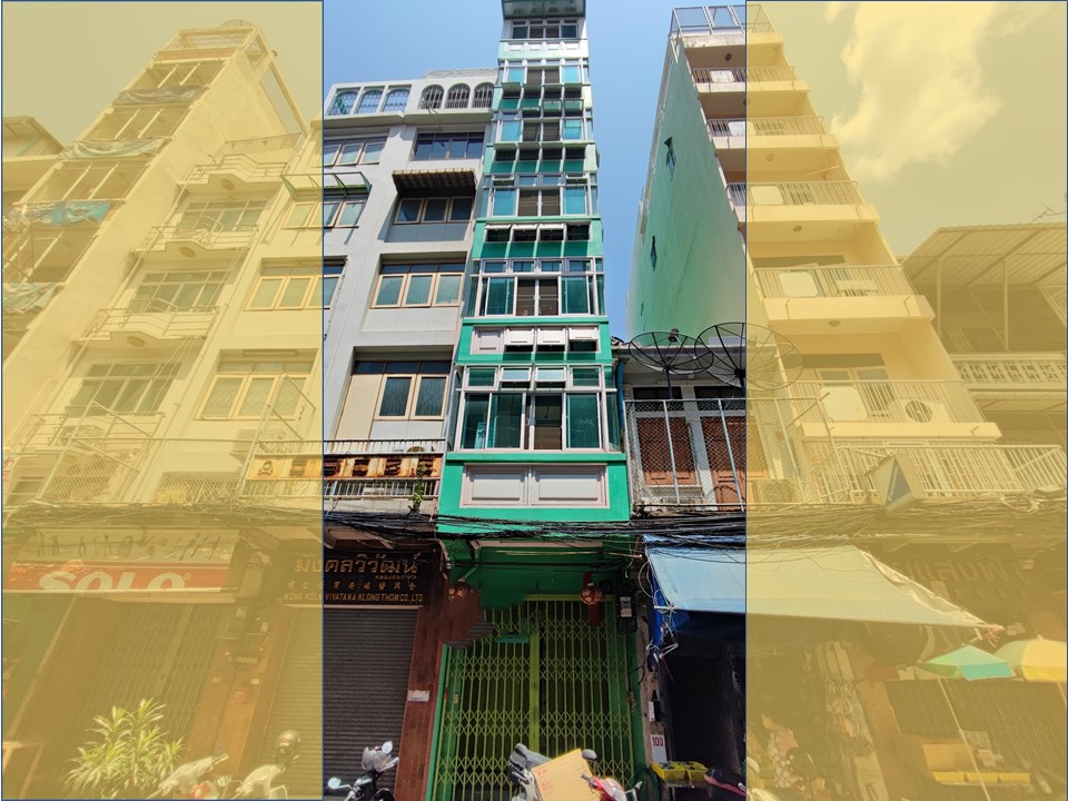 For SaleShophouseYaowarat, Banglamphu : 7-story commercial building for sale, Sam Peng, Yaowarat, near Wat Mangkon BTS station. Grand China Hotel