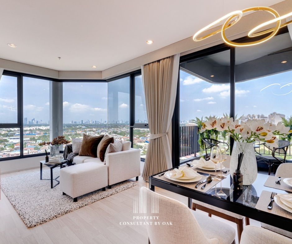 For SaleCondoBangna, Bearing, Lasalle : 2 bedroom condo, next to BTS Bangna, 250 meters, IDEO Mobi Sukhumvit East Point, 54 sq m, very beautiful, must see.