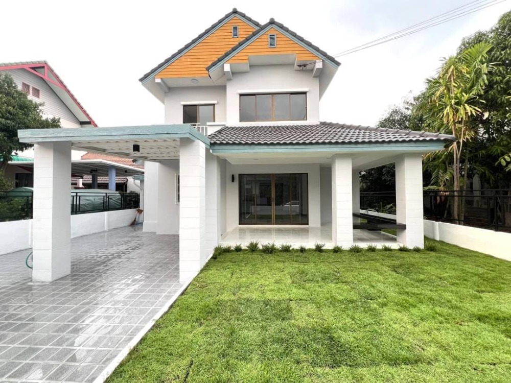 For SaleHousePattaya, Bangsaen, Chonburi : sell!! 2-story detached house, Manee Kaew Village, Liang Nong Mon