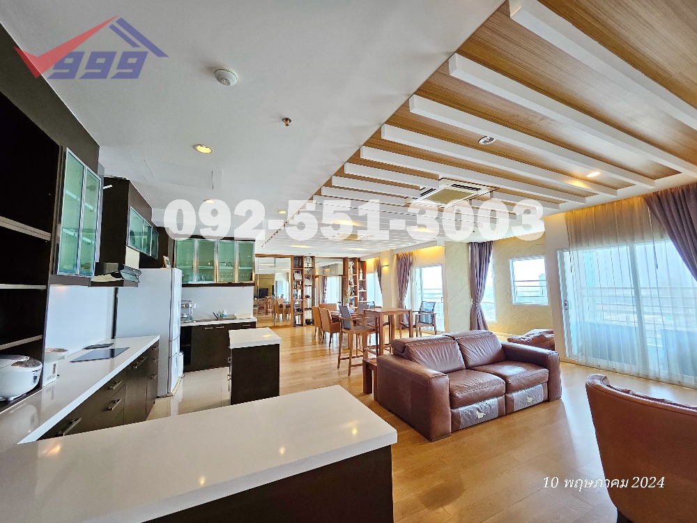 For SaleCondoPattanakan, Srinakarin : Luxury condo for sale, largest room in the building, 3 bedrooms, The Fourwings Residence.