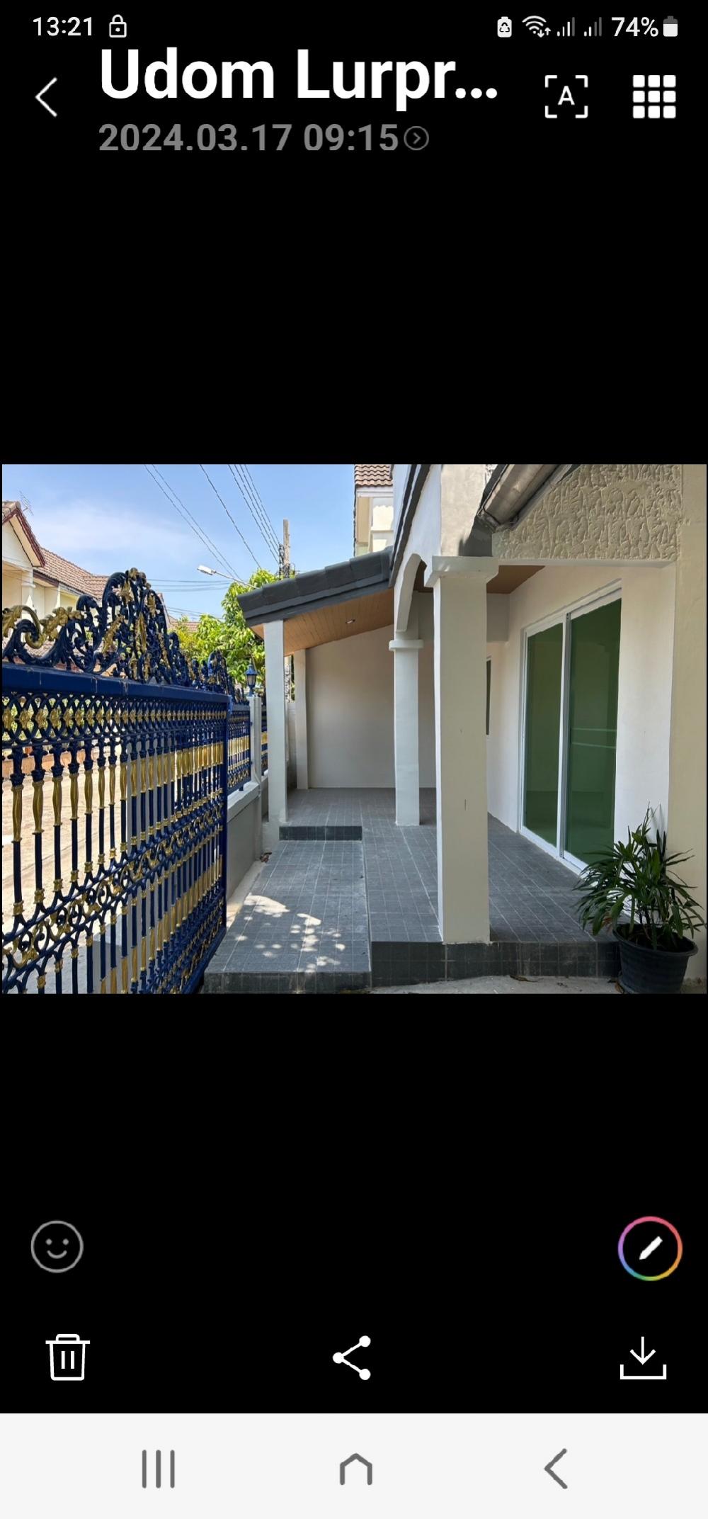 For SaleHouseRama 2, Bang Khun Thian : 2-storey house for sale in Phra Ram 2 area, Soi Tha Kham 46 sq m, usable area 168 sq m.