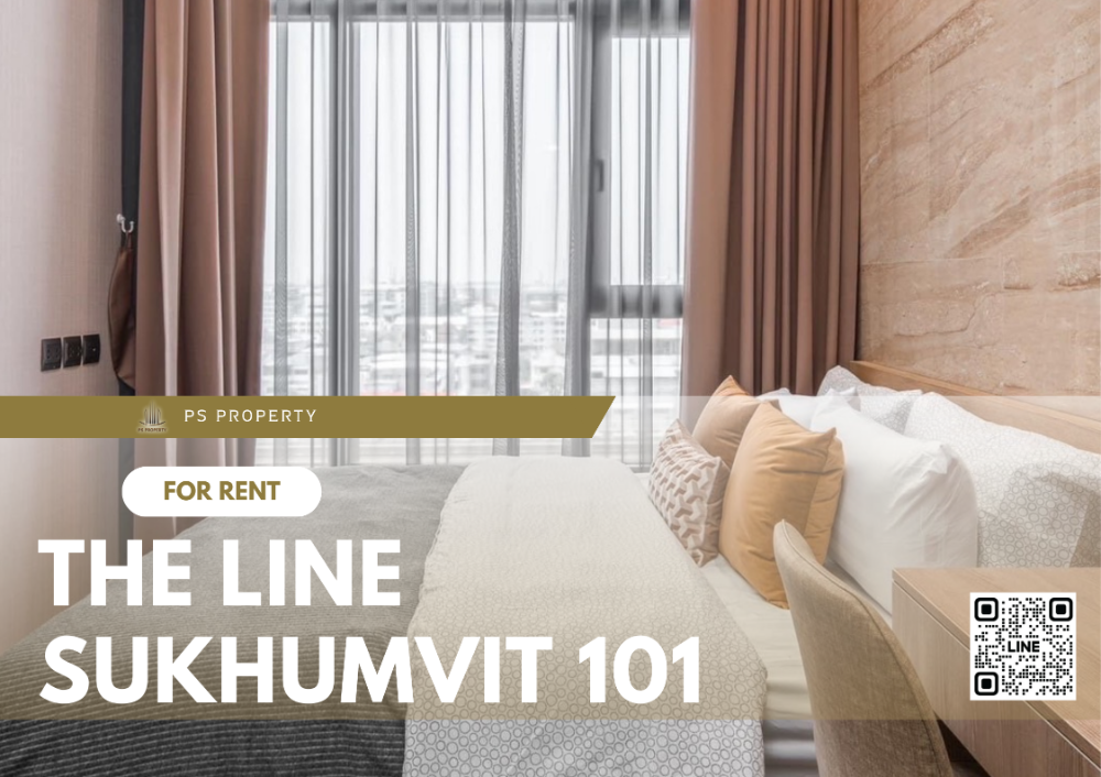 For RentCondoOnnut, Udomsuk : For rent✨The Line 101✨ beautifully decorated, fully furnished with furniture and electrical appliances, near BTS Punnawithi.