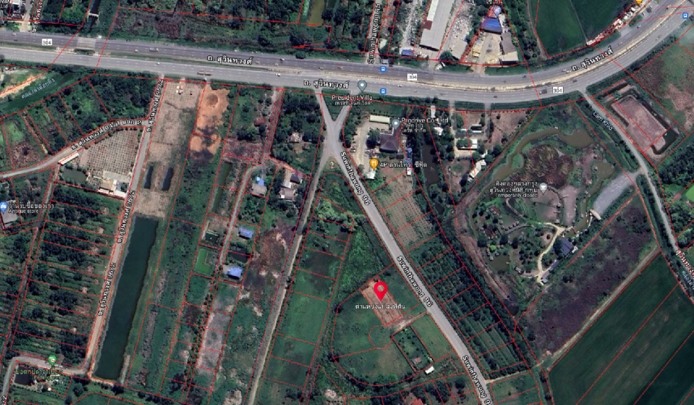 For SaleLandMin Buri, Romklao : Vacant land for sale in Soi Suwinthawong 96, 1 ​​rai 13 sq m.