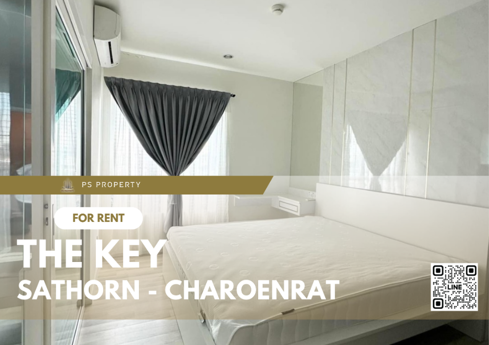 For RentCondoSathorn, Narathiwat : For rent 📌The Key Sathorn - Charoenrat📌 Beautifully decorated, complete with furniture and electrical appliances. Ready to move in