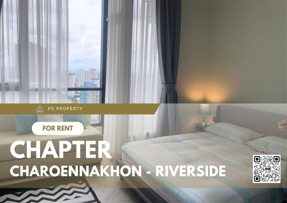 For RentCondoWongwianyai, Charoennakor : For rent 📣Chapter Charoennakhon - Riverside📣 Furniture, complete electrical appliances, near BTS Krung Thonburi.