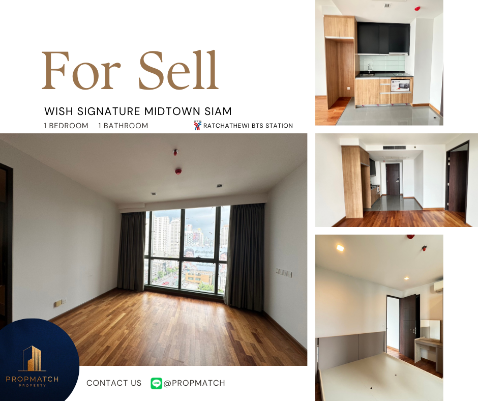 For SaleCondoRatchathewi,Phayathai : 🏙️ BEST DEAL FOR BUY | Wish Signature Midtown Siam 1 Bedroom 1 Bathroom 39.62 sq.m. - 5.99 M฿ Tel.0909426442 K.Film