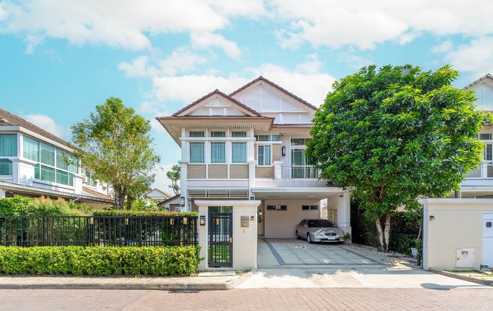 For SaleHouseChaengwatana, Muangthong : 2-story detached house for sale, Nantawan Village, Chaengwattana-Ratchapruek, area 72.9 sq m., 3 bedrooms, 3 bathrooms, ready to move in, decorated.