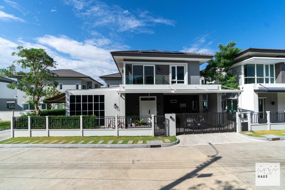 For SaleHouseRathburana, Suksawat : THE CITY Suksawat 64 (เดอะ ซิตี้ สุขสวัสดิ์) | 2-story detached house, 2 bedrooms | Garden view | House at the end of the alley, not next to other people's houses, has an open view | Near Thung Khru New Market: 1.6 km.