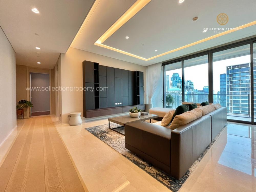 For SaleCondoWitthayu, Chidlom, Langsuan, Ploenchit : Branded 3 bedroom condo for sale Langsuan road, Sindhorn Kempinski