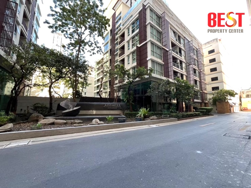 For SaleCondoRatchathewi,Phayathai : Condo for sale cheap, The Address Pathumwan, The Address Pathumwan, 2 bedrooms, corner room, MRT Ratchathewi, price reduced to millions.