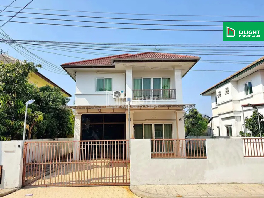 For SaleHousePathum Thani,Rangsit, Thammasat : Single house, Buntharik Village, Lam Luk Ka Khlong 4, area 54 sq m, 3 bedrooms, 2 bathrooms, price 3.29 million baht.