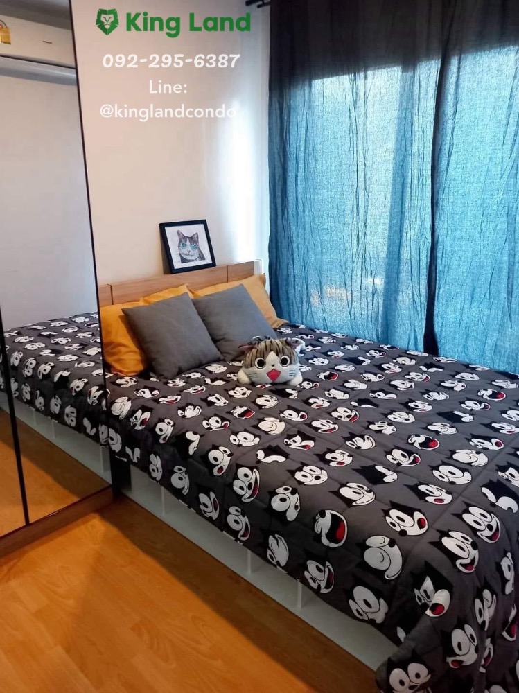 For RentCondoKasetsart, Ratchayothin : Condo for rent/sale D' Mura Ratchayothin near Ratchayothin-Kaset intersection. #Near Kasetsart University BTS Station, can walk to it, new studio room, never been occupied, newly renovated with fully furnished, ready to move in, rent 9600 baht/month,