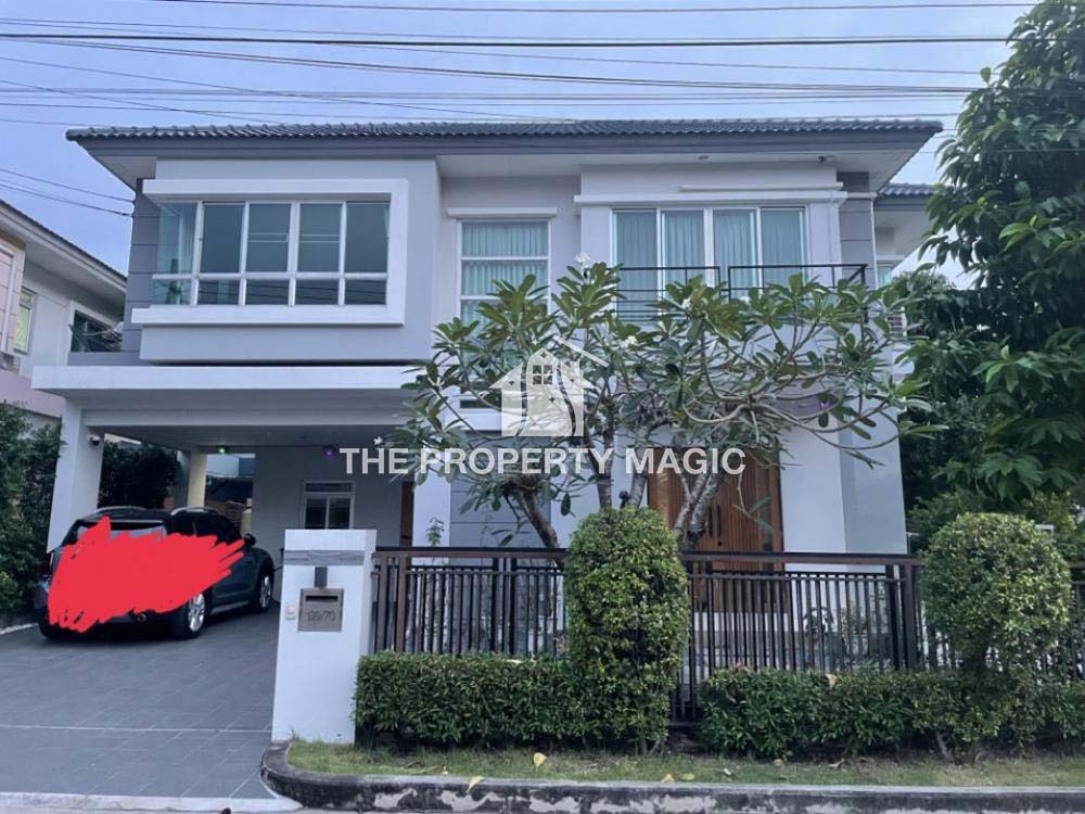 For RentHousePhutthamonthon, Salaya : 2-story detached house, beautifully decorated, for rent in Phutthamonthon-Phetkasem area, near Phutthamonthon, only 4.5 km.