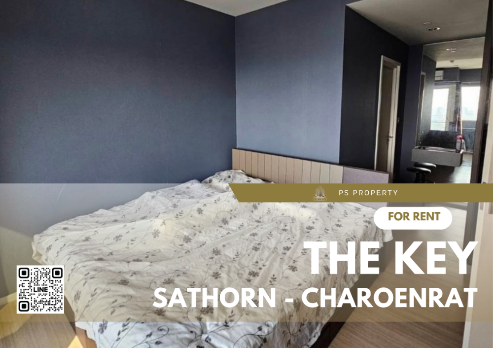 For RentCondoSathorn, Narathiwat : For rent✨The Key Sathorn - Charoenrat✨ 2 bedrooms, 2 bathrooms, furniture, complete electrical appliances, Asiatique view.