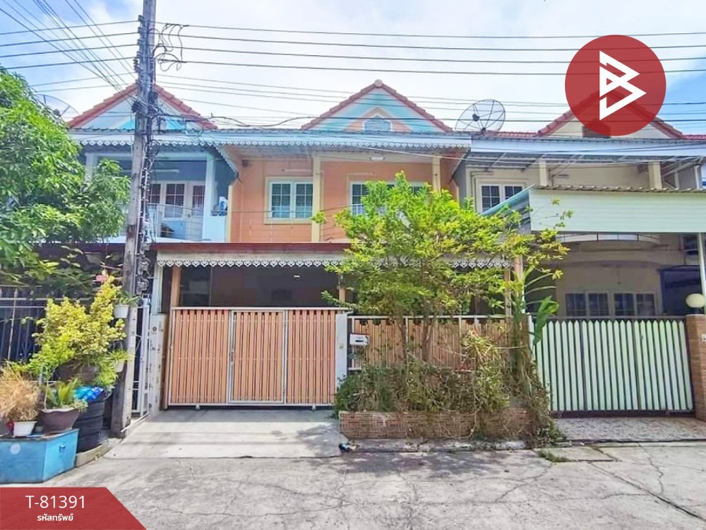 For SaleTownhouseSamut Prakan,Samrong : Townhouse for sale Fueang Fa Villa Village 15, Phraeksa, Samut Prakan