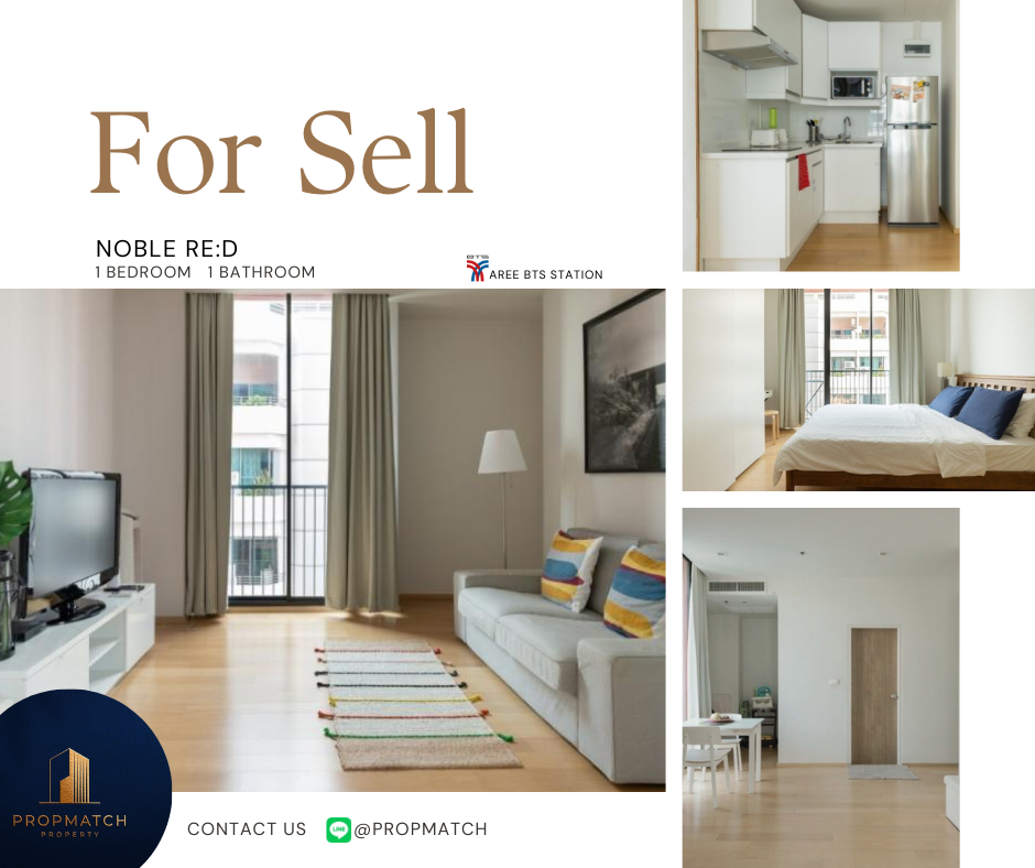 ขายคอนโดอารีย์ อนุสาวรีย์ : 🏙️ BEST DEAL FOR BUY | Noble RE:D 1 Bedroom 1 Bathroom 52.19 sqm. - 8.39 M฿ Tel.0909426442 K.Film