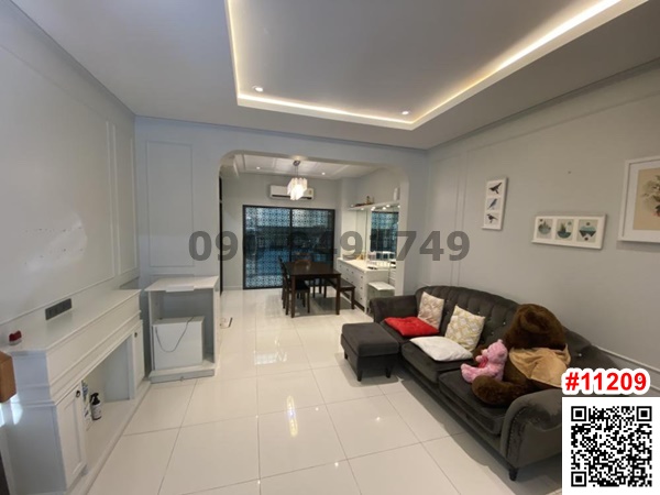 For RentTownhomeSeri Thai, Ramkhamhaeng Nida : Townhome for rent, Baan Klang Muang Lat Phrao-Serithai Complete with furniture and electrical appliances