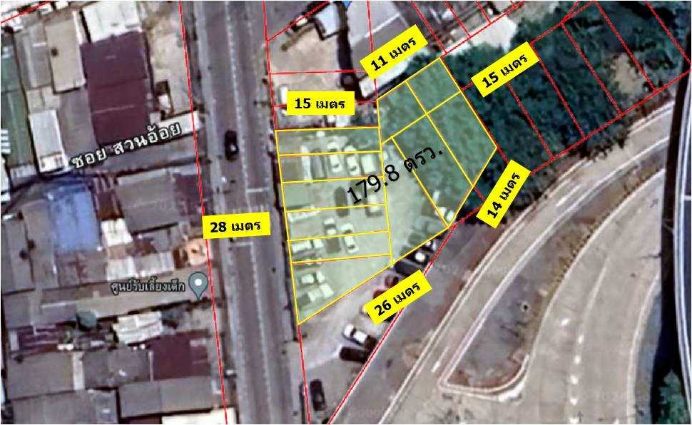 For SaleLandOnnut, Udomsuk : L081039 Land for sale 179.8 sq w, Sukhumvit Road 50, Phra Khanong District.