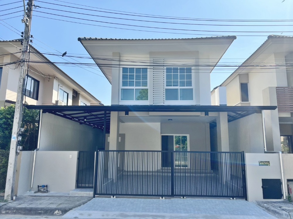 For SaleHousePathum Thani,Rangsit, Thammasat : The house is ready to live in the Lam Luk Ka area, Khlong 5! Usable area 35.80 square meters, price only 3,790,000 baht 3,590,000 baht!