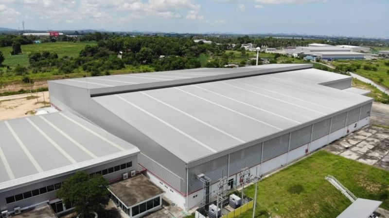 For SaleFactoryPattaya, Bangsaen, Chonburi : Warehouse and factory for sale with over 56 rai of land near Laem Chabang Port, Sriracha.