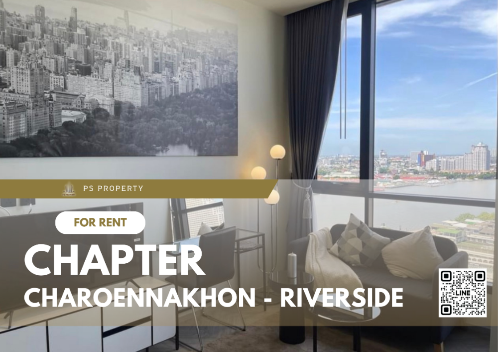 For RentCondoWongwianyai, Charoennakor : For rent 📣Chapter Charoennakhon - Riverside📣Furniture Complete with electrical appliances, near BTS Krung Thonburi and Saphan Taksin.