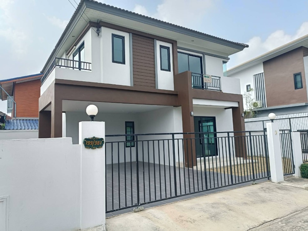 For SaleHouseMin Buri, Romklao : Single house for sale, KC Romklao Soi 8, never lived in. Cheaper than the project