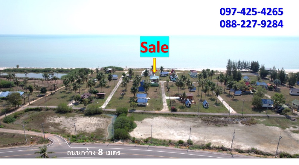 For SaleHouseHuahin, Prachuap Khiri Khan, Pran Buri : Single vacation home for sale next to the sea, Kui Buri District, cheapest price.