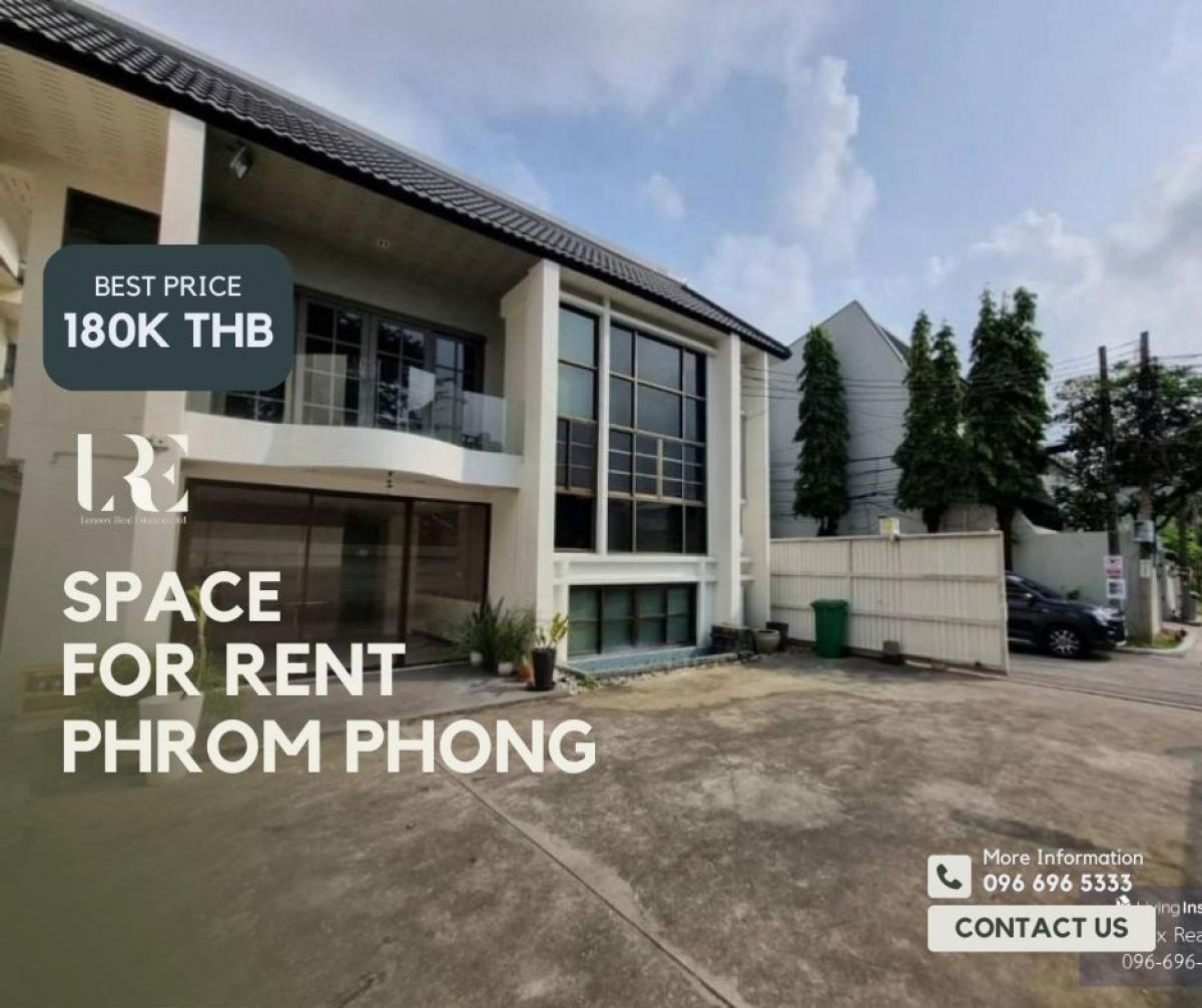 For RentHouseSukhumvit, Asoke, Thonglor : House for rent (commercial space) in Phrom Phong, Call/WhatsApp: (+66 96 696 5333) Line: @Lennox