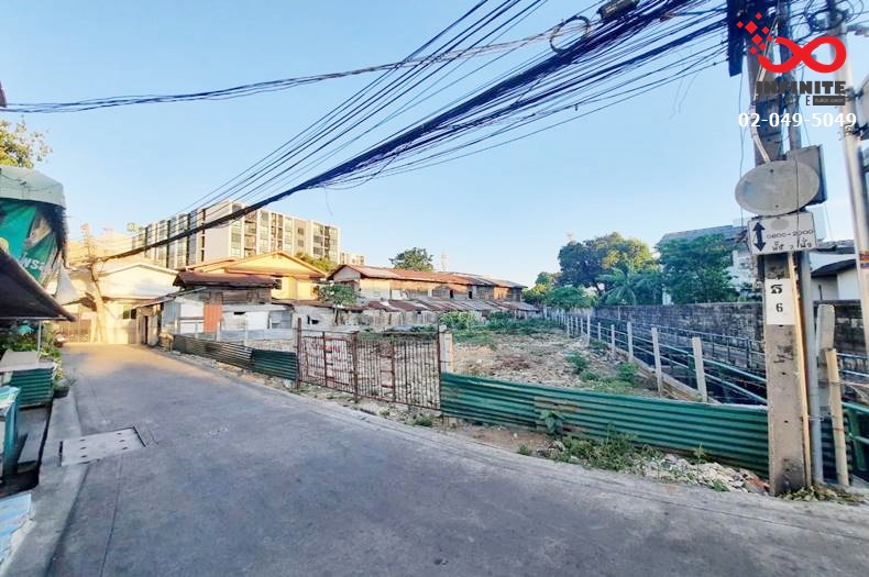 For SaleLandWongwianyai, Charoennakor : Empty land for sale, already filled, 110 square meters, Itsaraphap Road, Soi Itsaraphap 27.