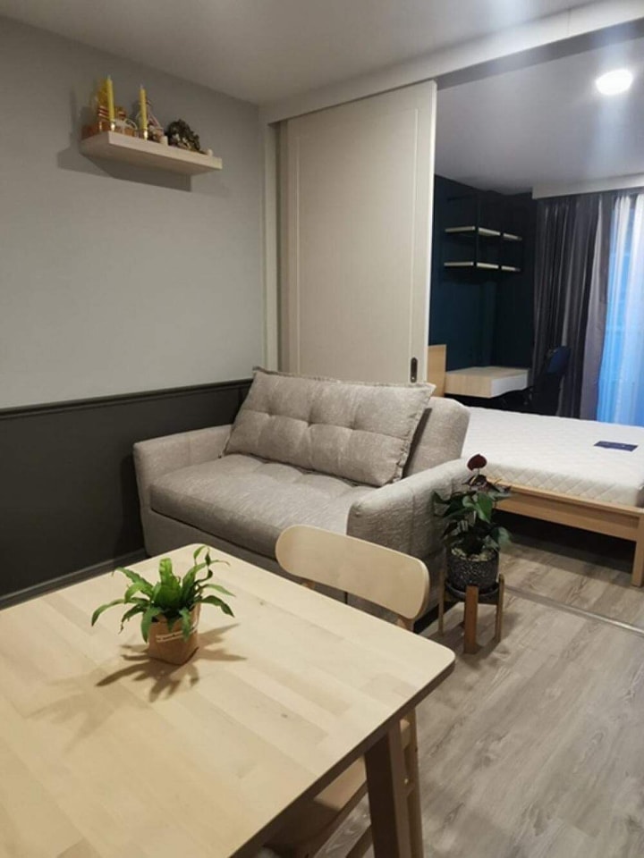 For SaleCondoRatchadapisek, Huaikwang, Suttisan : S-MET104  Maestro 19 Ratchada, 4th floor, Building A, city view, 34.5 sq m., 1 bedroom, 1 bathroom, 3.4 million. 064-959-8900