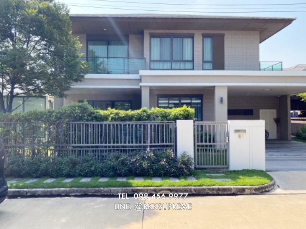 For SaleHousePhutthamonthon, Salaya : (For sale) ** Setthasiri Pinklao, Kanchana, 2-story detached house, new house, never lived in, corner unit, fully decorated, ready to move in **