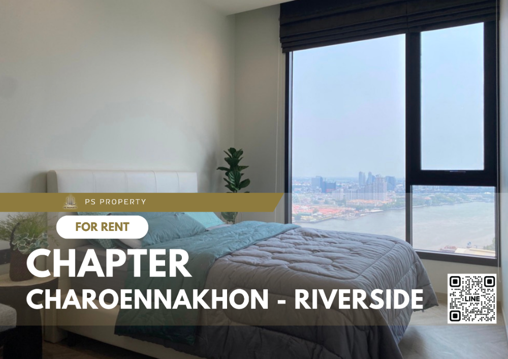 For RentCondoWongwianyai, Charoennakor : For rent✨Chapter Charoennakhon - Riverside✨ 2 bedrooms, furniture, complete electrical appliances. Chao Phraya River view