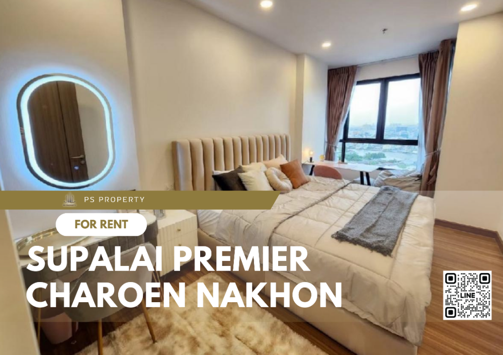 For RentCondoWongwianyai, Charoennakor : For rent✨Supalai Premier Charoen Nakhon✨ furniture, complete electrical appliances, near BTS Khlong San.