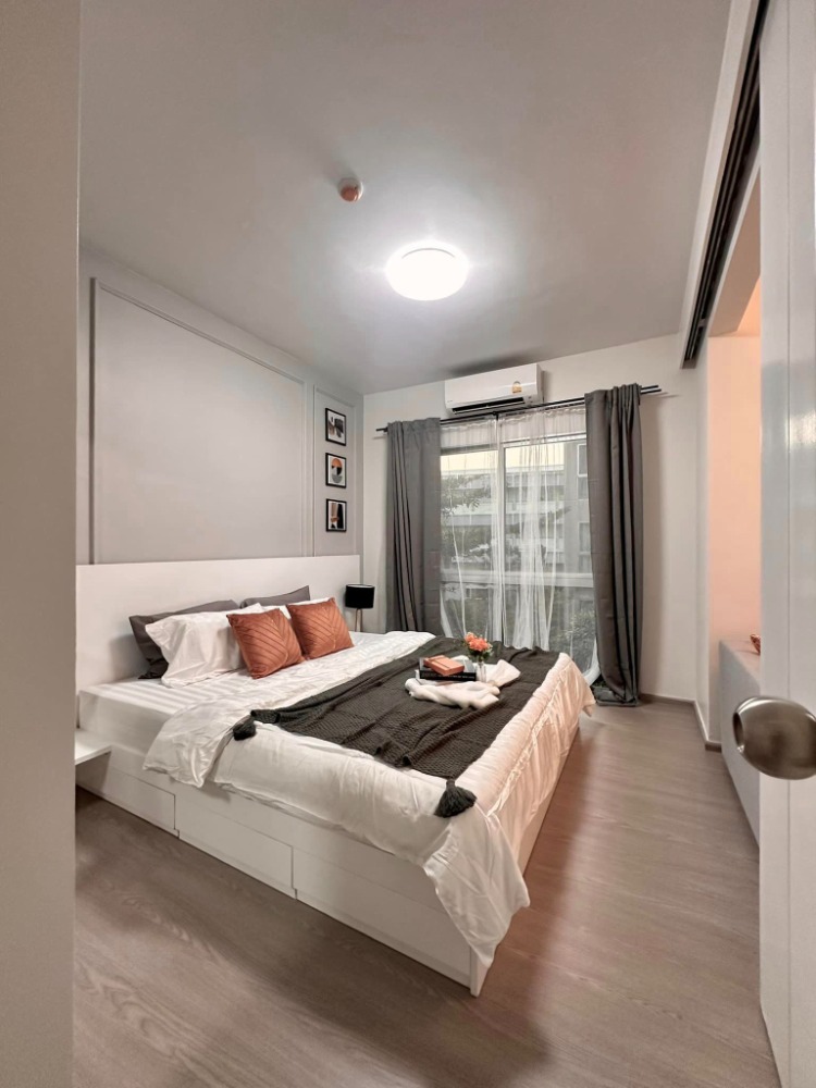 For SaleCondoOnnut, Udomsuk : A Space Sukhumvit 77, 1 bedroom, corner room, near the BTS, beautiful room, stylish, shady project. Near the food source Do210