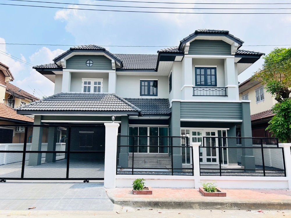 For SaleHousePathum Thani,Rangsit, Thammasat : Single house for sale, newly renovated, ready to move in.